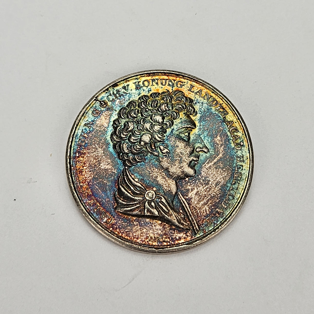 A silver medal, Carl XIV Johan.