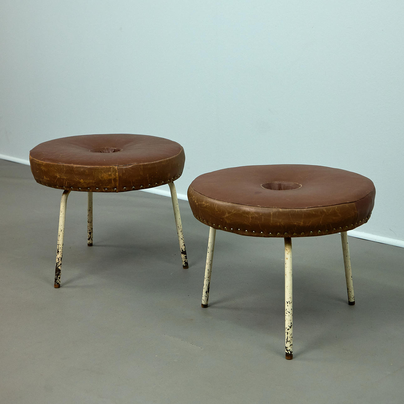 EUGEN SCHMIDT. Soloform, two stool, 1950s, Germany (2).