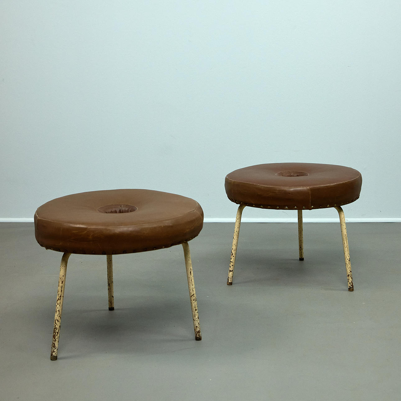 EUGEN SCHMIDT. Soloform, two stool, 1950s, Germany (2).