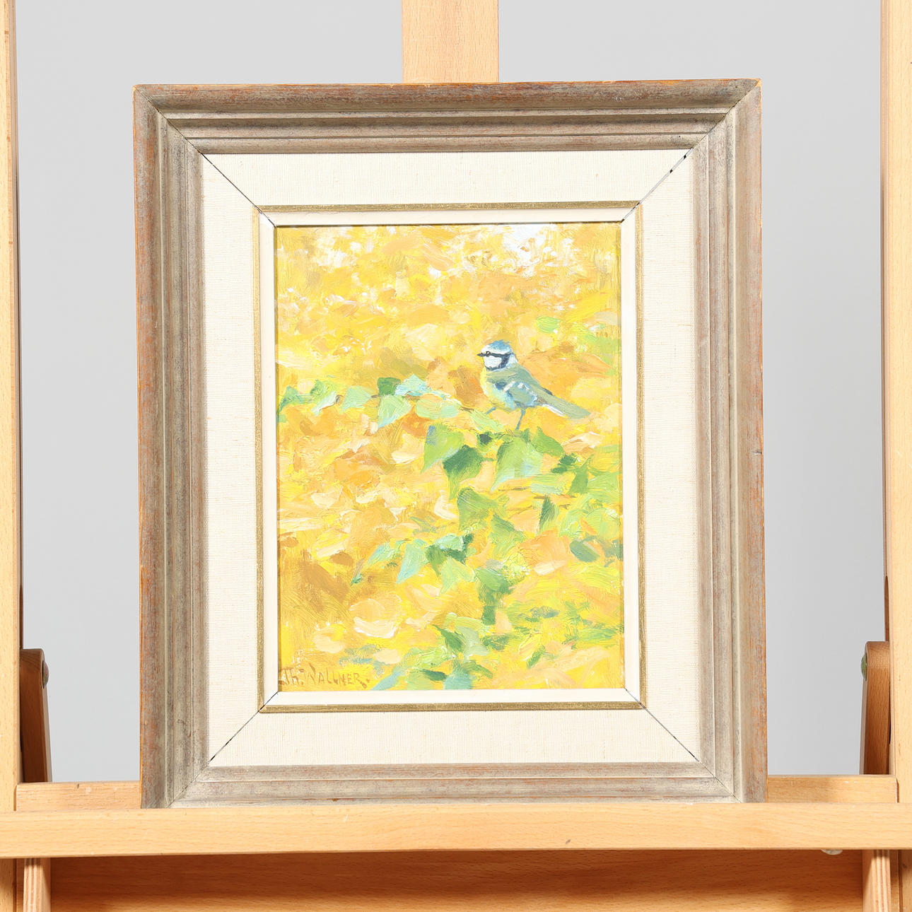 THURE WALLNER. OIL ON PANEL, Signed.