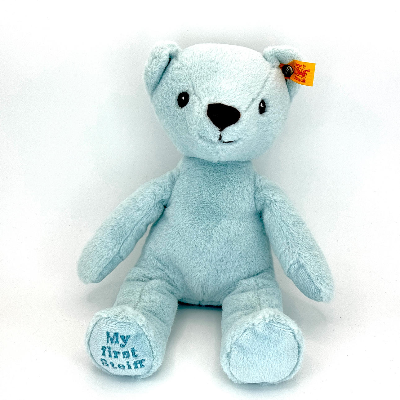 STEIFF LIGHT BLUE TEDDY.