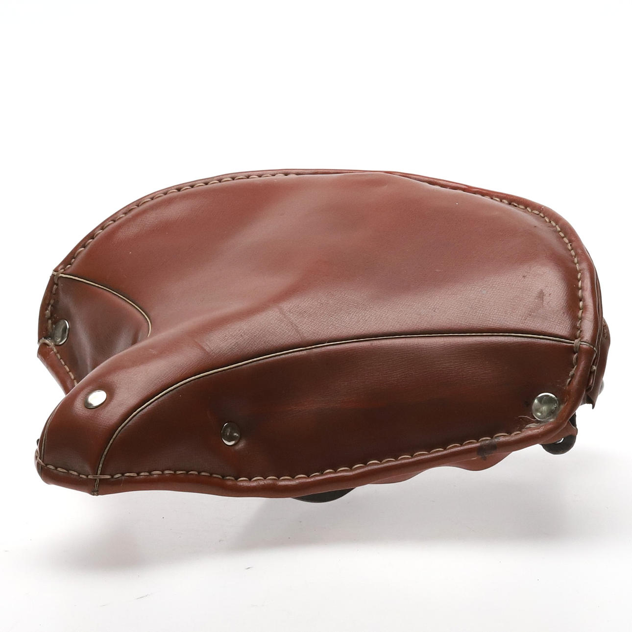 LEATHER SADDLE, moped/mc.