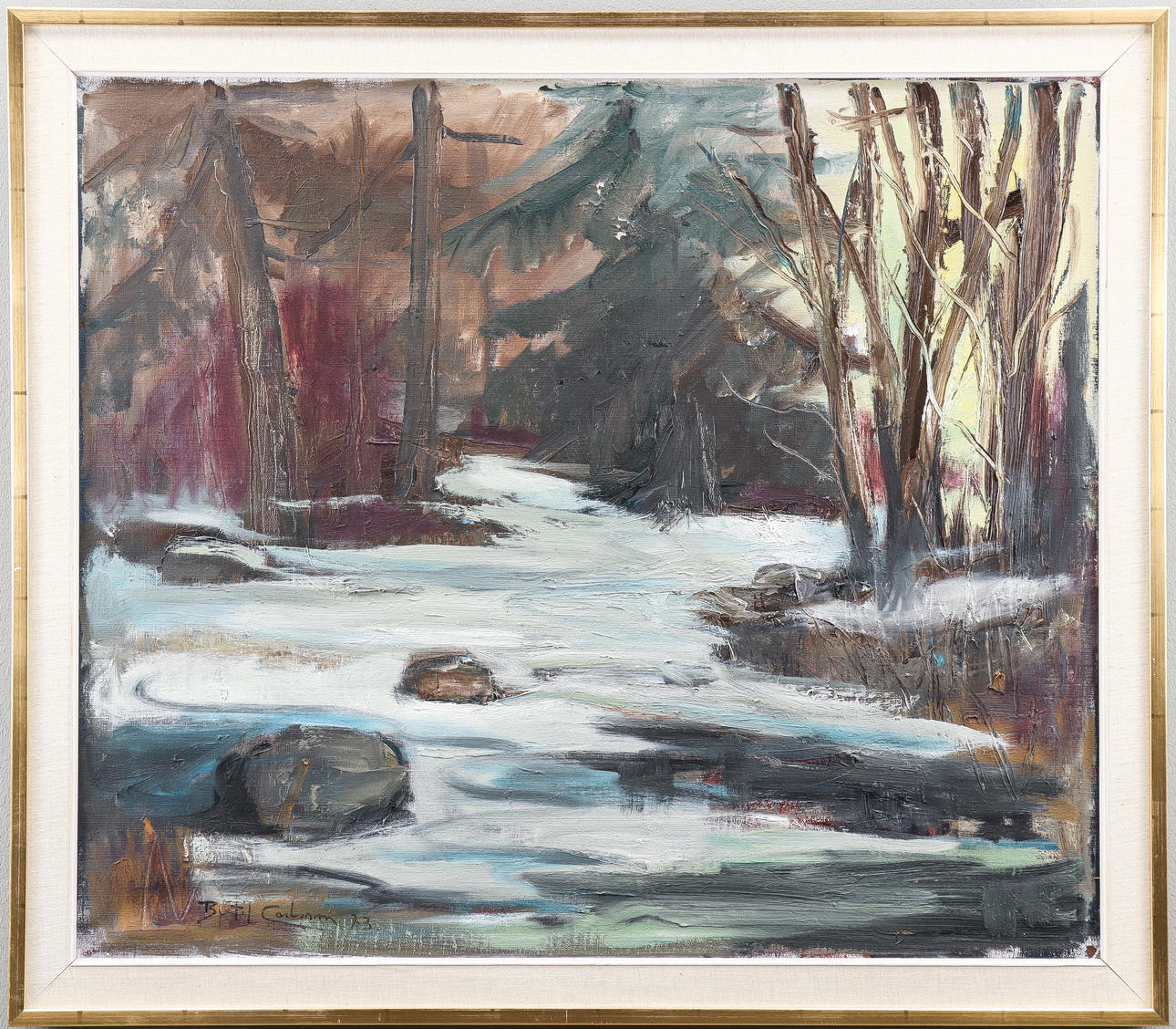 BERTIL CARLSSON. Oil on canvas, signed 73.