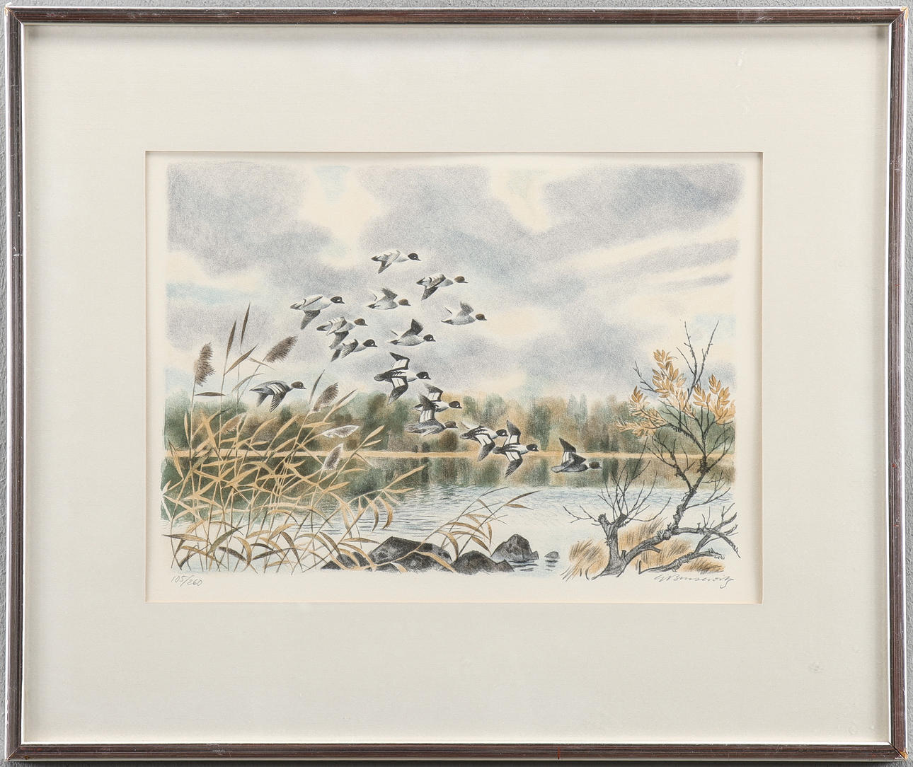 GUNNAR BRUSEWITZ. Lithography105/260, signed.