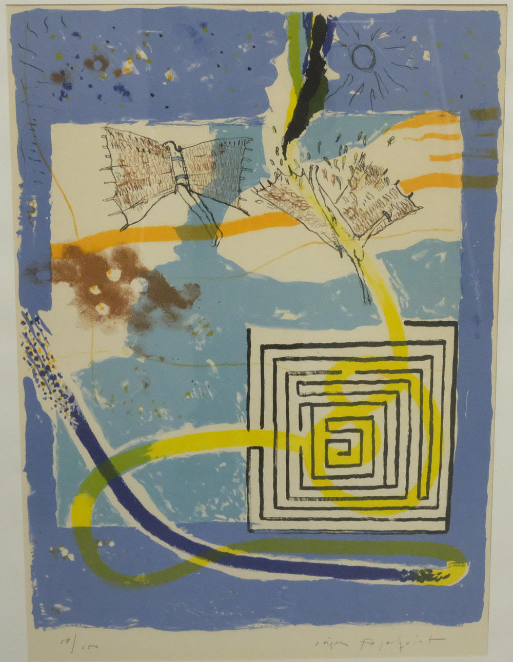 JÖRGEN FOGELQUIST. COLOUR LITHOGRAPH.