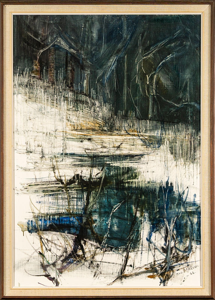 LARS MATSON. Oil on panel, landscape.