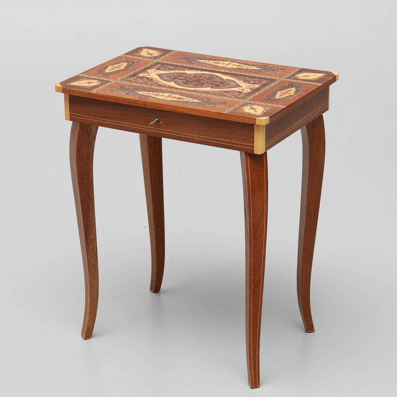 A table with a gaming box, 20th century.