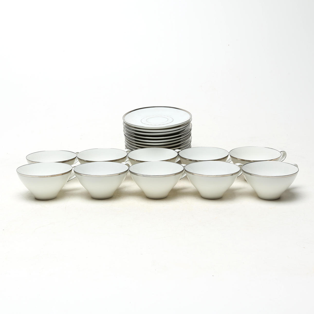 Coffee cups 10 pcs, porcelain, extra 2 pcs, Bavaria.