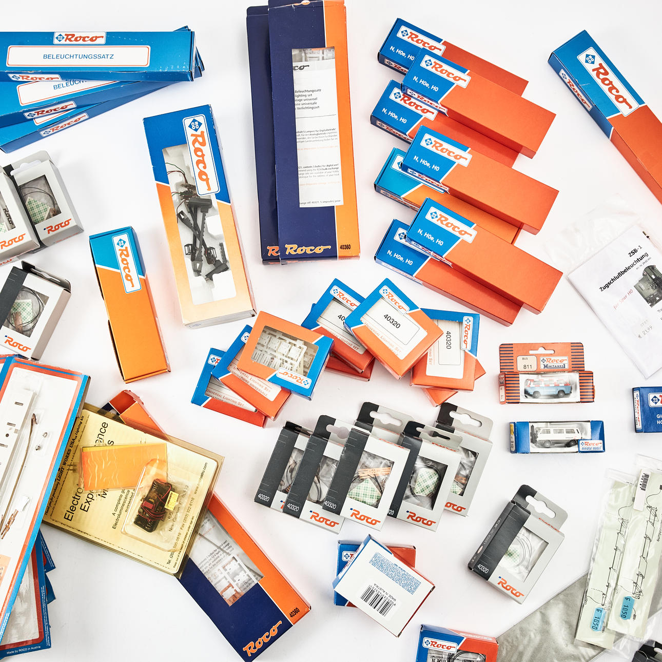 ROCO, accessories, trolley lighting.