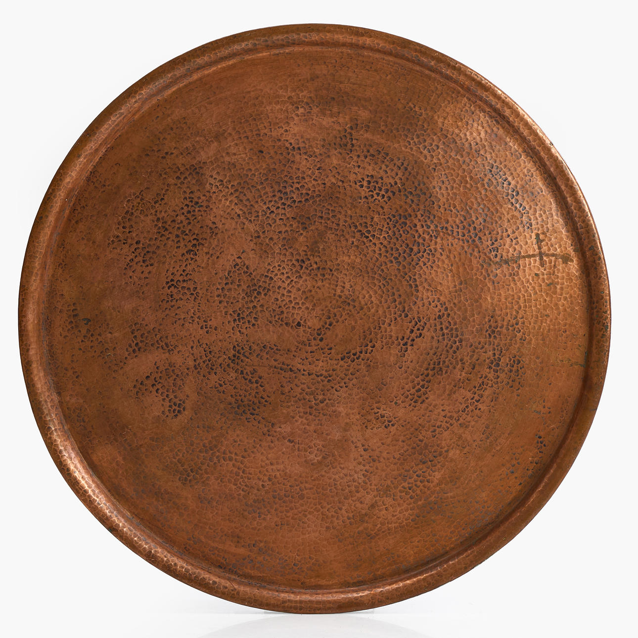 A copper tabletop, circa 1920's.