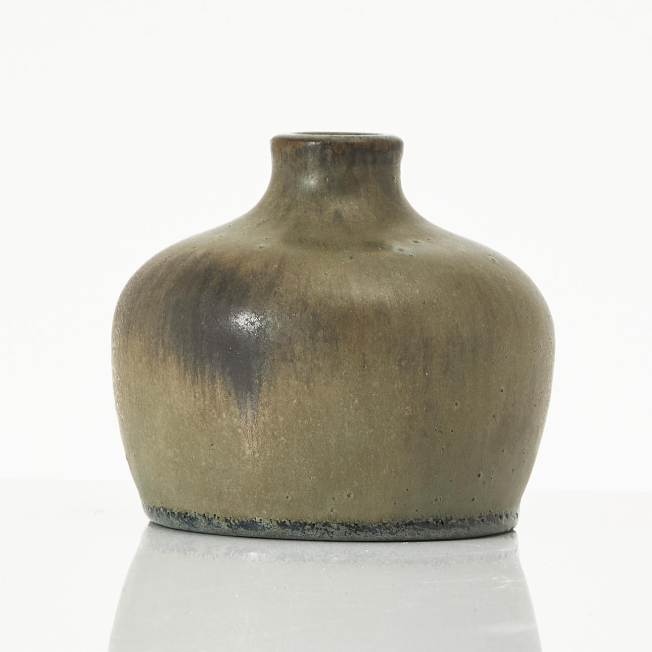 ÅKE HOLM. vase, glazed ceramic, signed underneath.