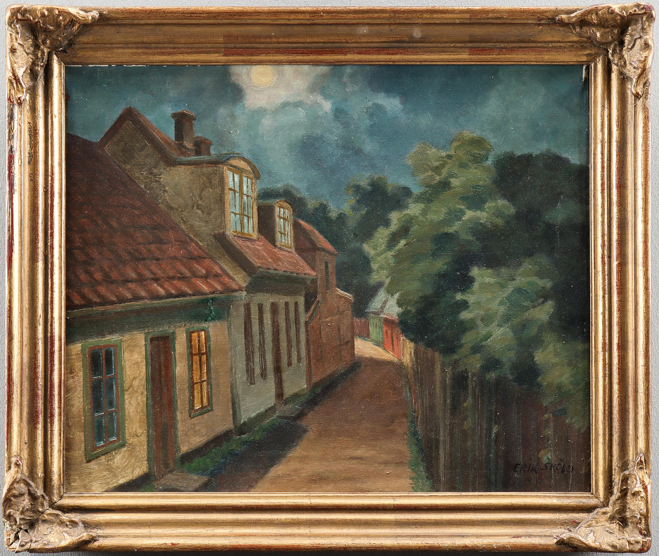 ERIK SKÖLD. Oil on canvas, signed.