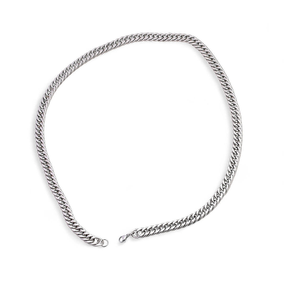 Steel long links chain.