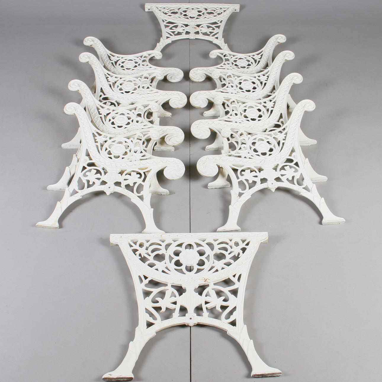 GAVLAR, gjutjärn, 10 delar, 1900-tal.