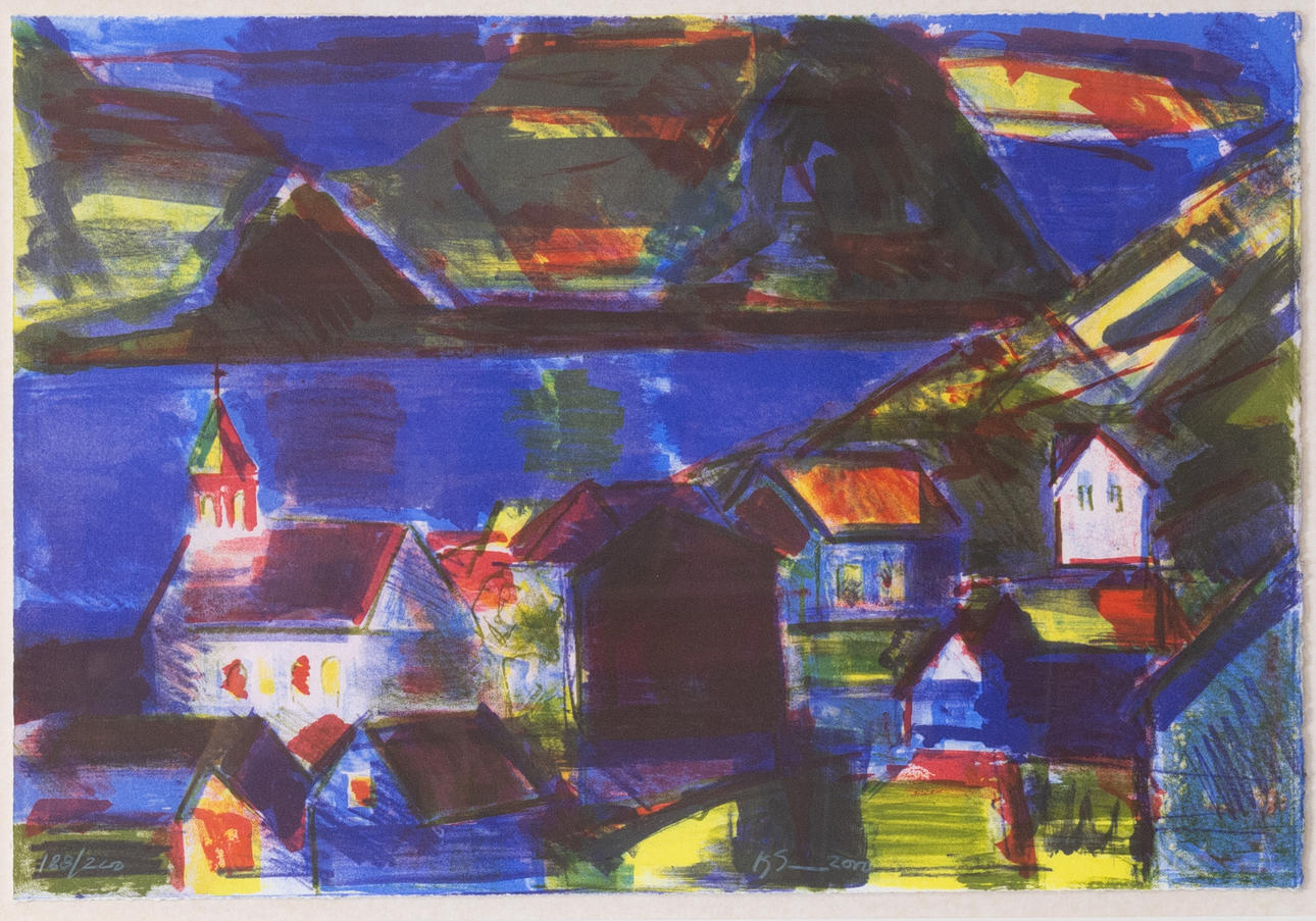 KÁRI SVENSSON (b. 1954) lithograph. Signed. 188/200.