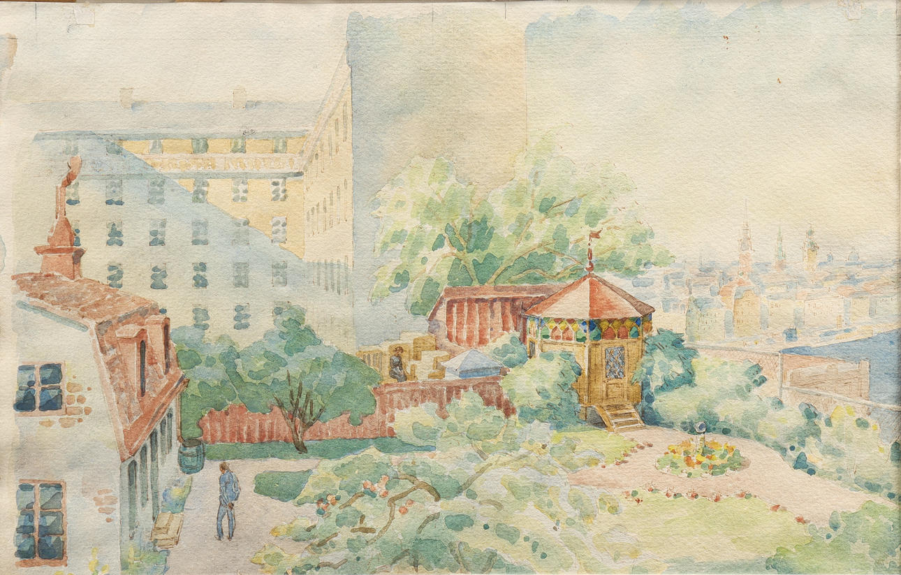 YNGVE BERG (1887-1963). "Söderidyll".