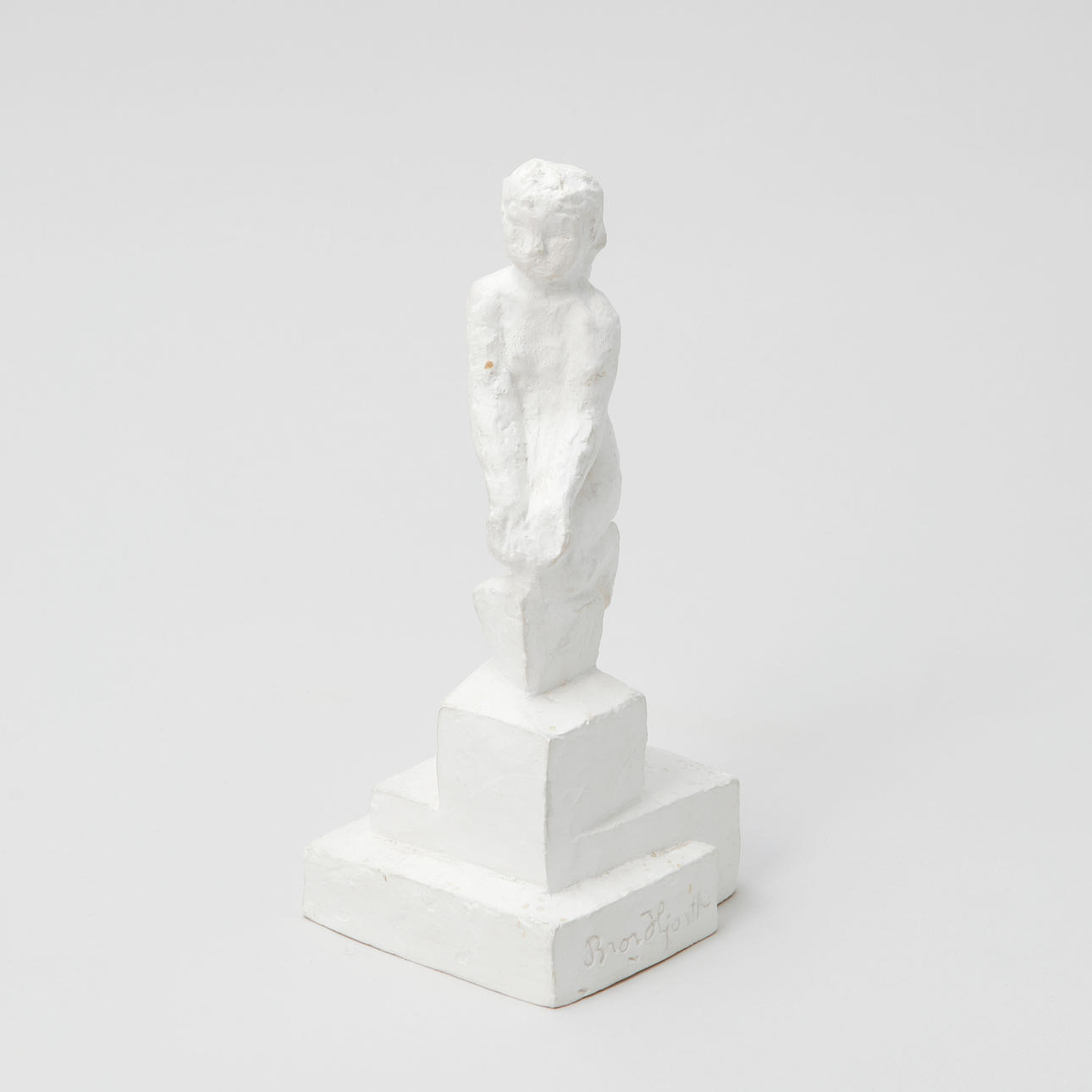 BROR HJORTH. Sculpture, plaster, signed.