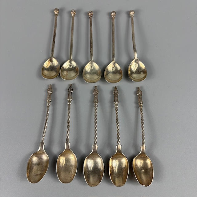 SILVER HALLMARKED APOSTLE SPOONS.