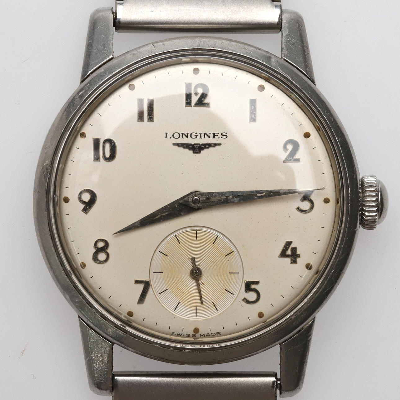 Wristwatch, Longines, steel, mechanical.