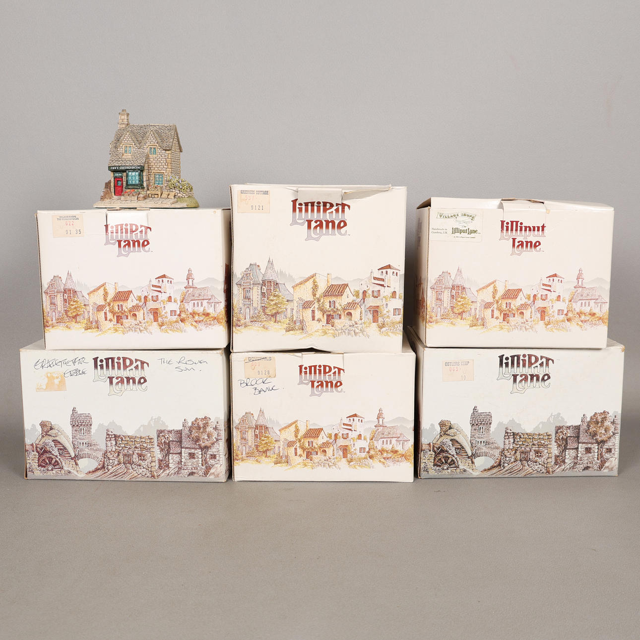 SIX BOXED LILLIPUT LANE COTTAGES (6).