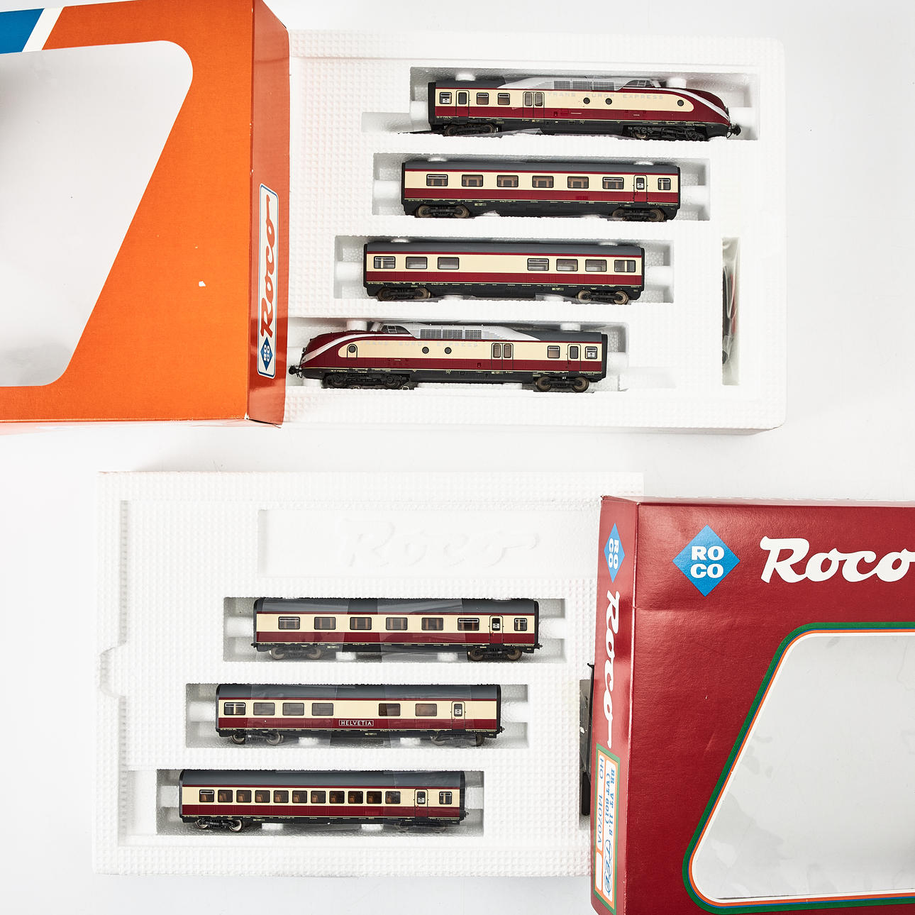 ROCO, 43900, 14070A, train set, carriages, H0.