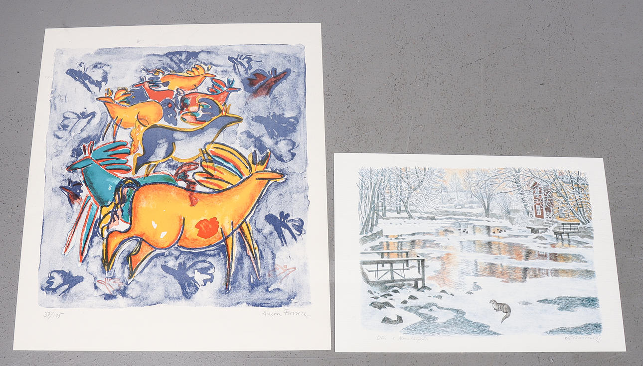 GRAPHIC SHEETS 2 pieces.