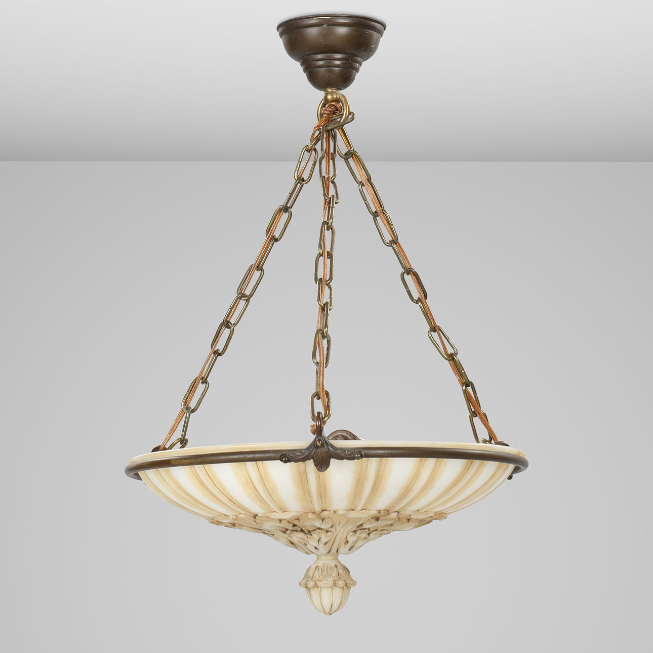 A ceiling lamp, alabaster, “Swedish Grace”, 1920-30's.