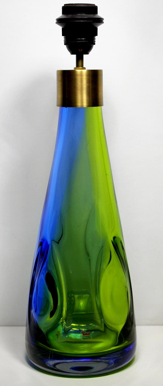 LAMPA, glas, Kosta, sign 191 Wärff.