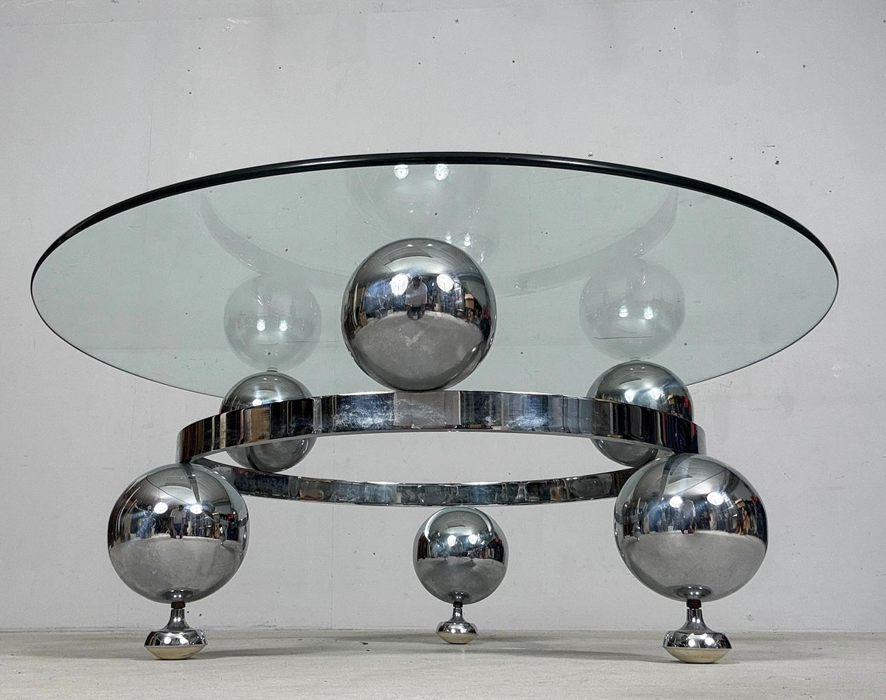 Space Age/Sputnik/Atomic, Coffee table, Germany, 1970s.