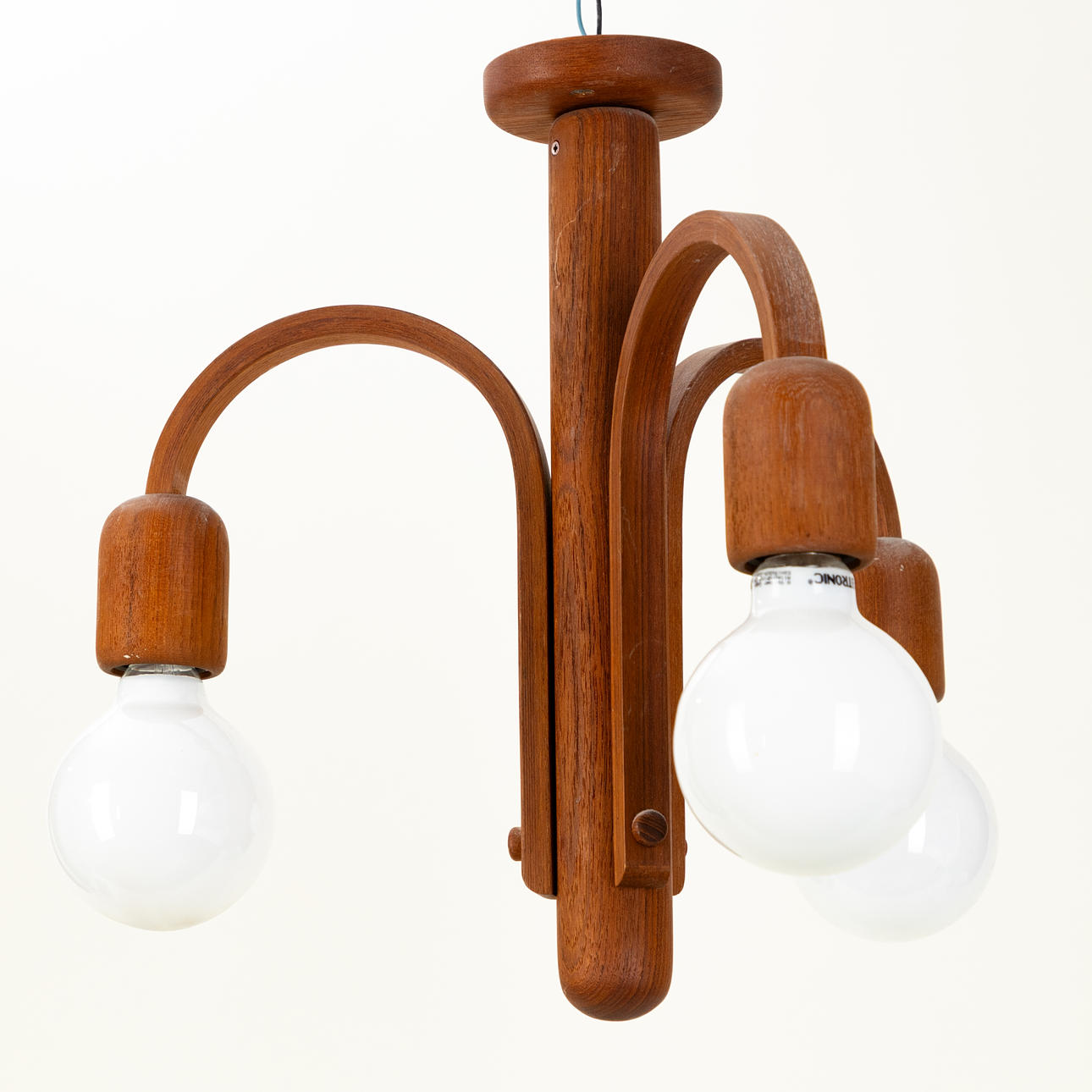 Domus Flush Mount ceiling lamp, teak, 'type 3435'.