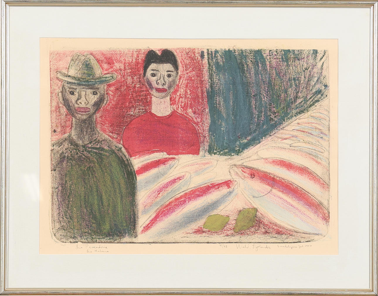 WALDEMAR SJÖLANDER. LITHOGRAPHY, signed and numbered.