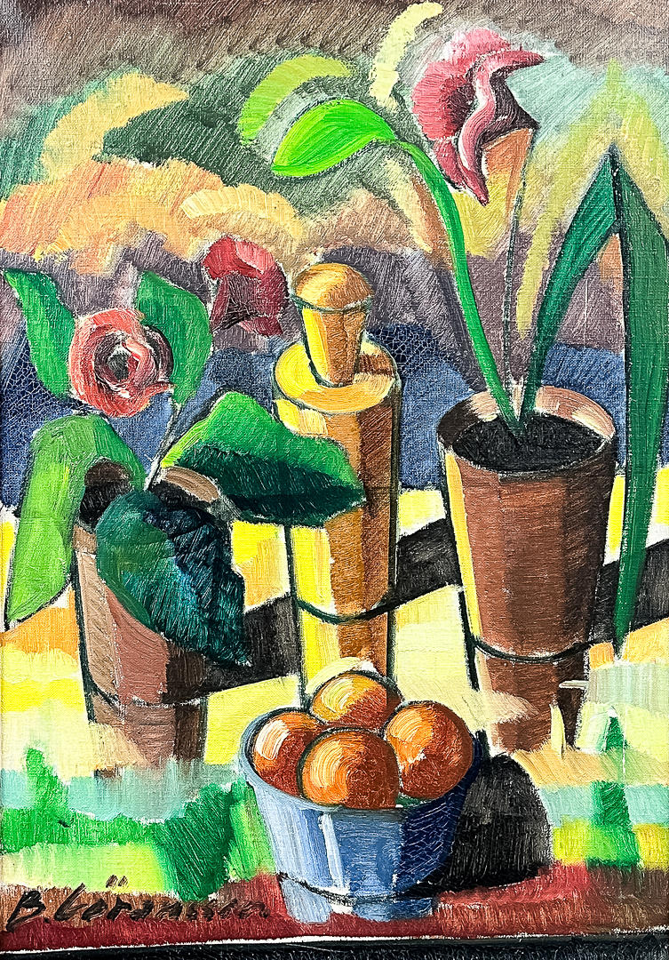 BROR GÖRANSSON. OIL ON CANVAS, “Still Life”, signed.