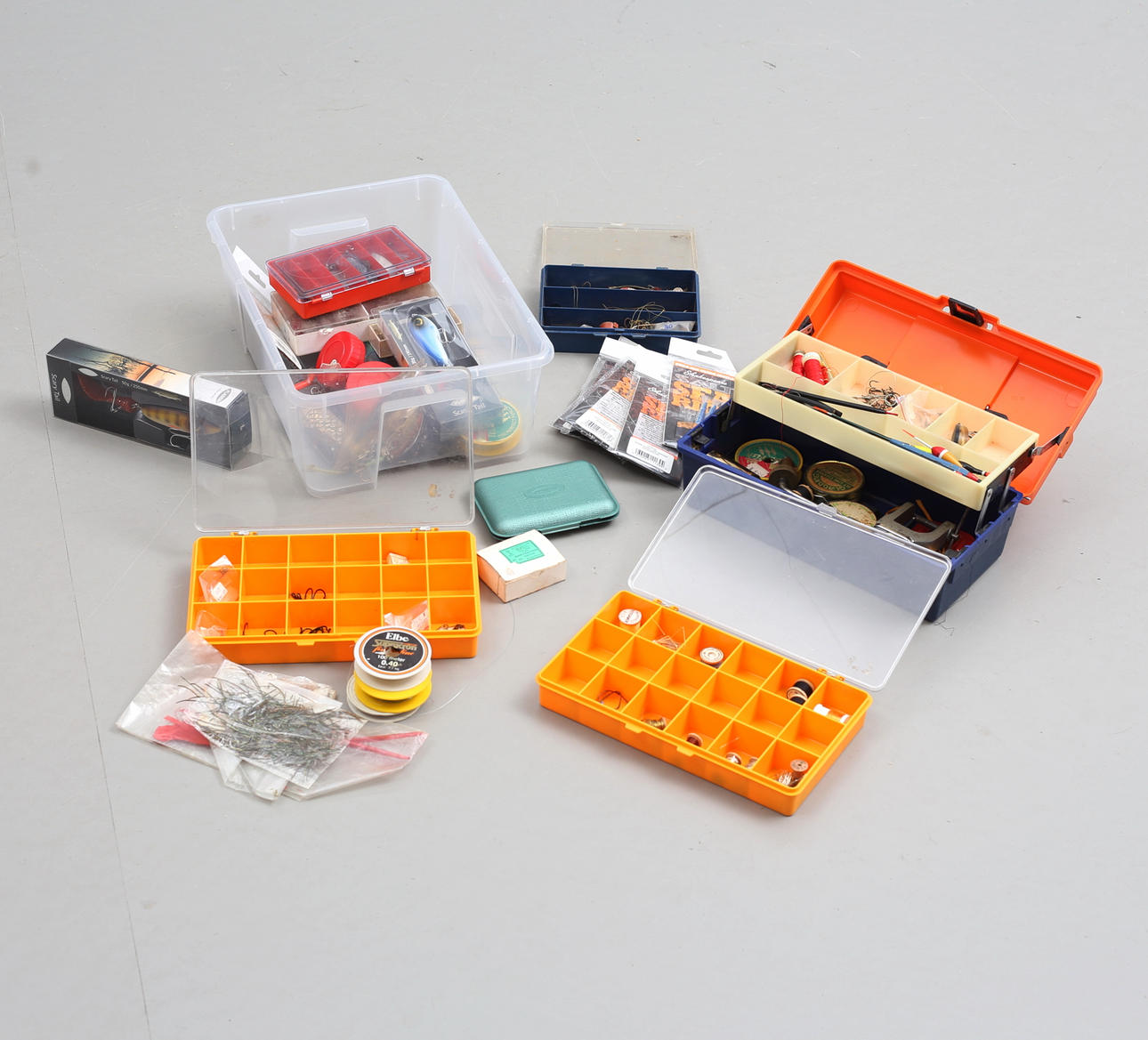 FISHING EQUIPMENT, Flies, Pulls, Tools.