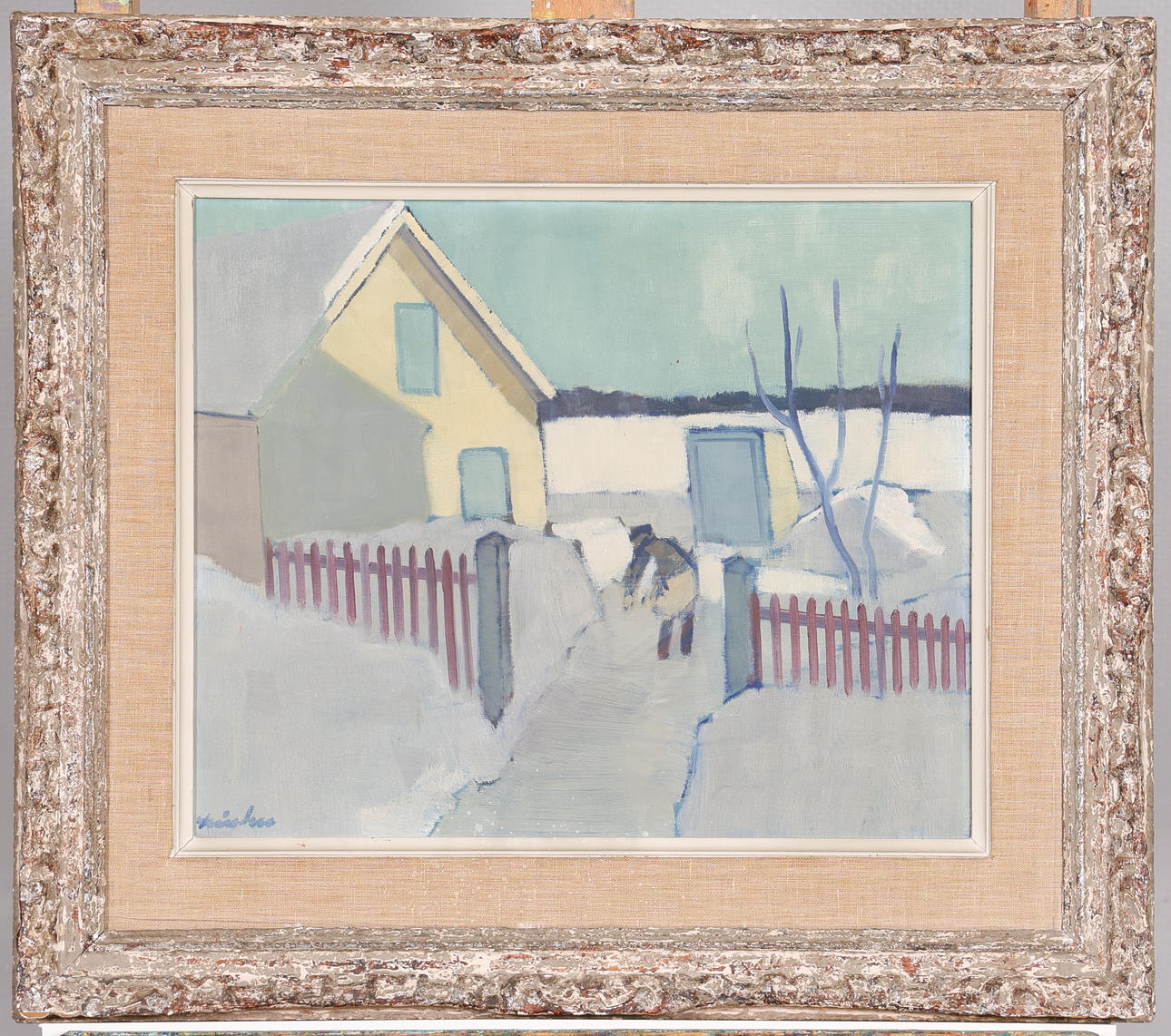 OIDENTIFIERAD KONSTNÄR. OIL ON PANEL, signed.