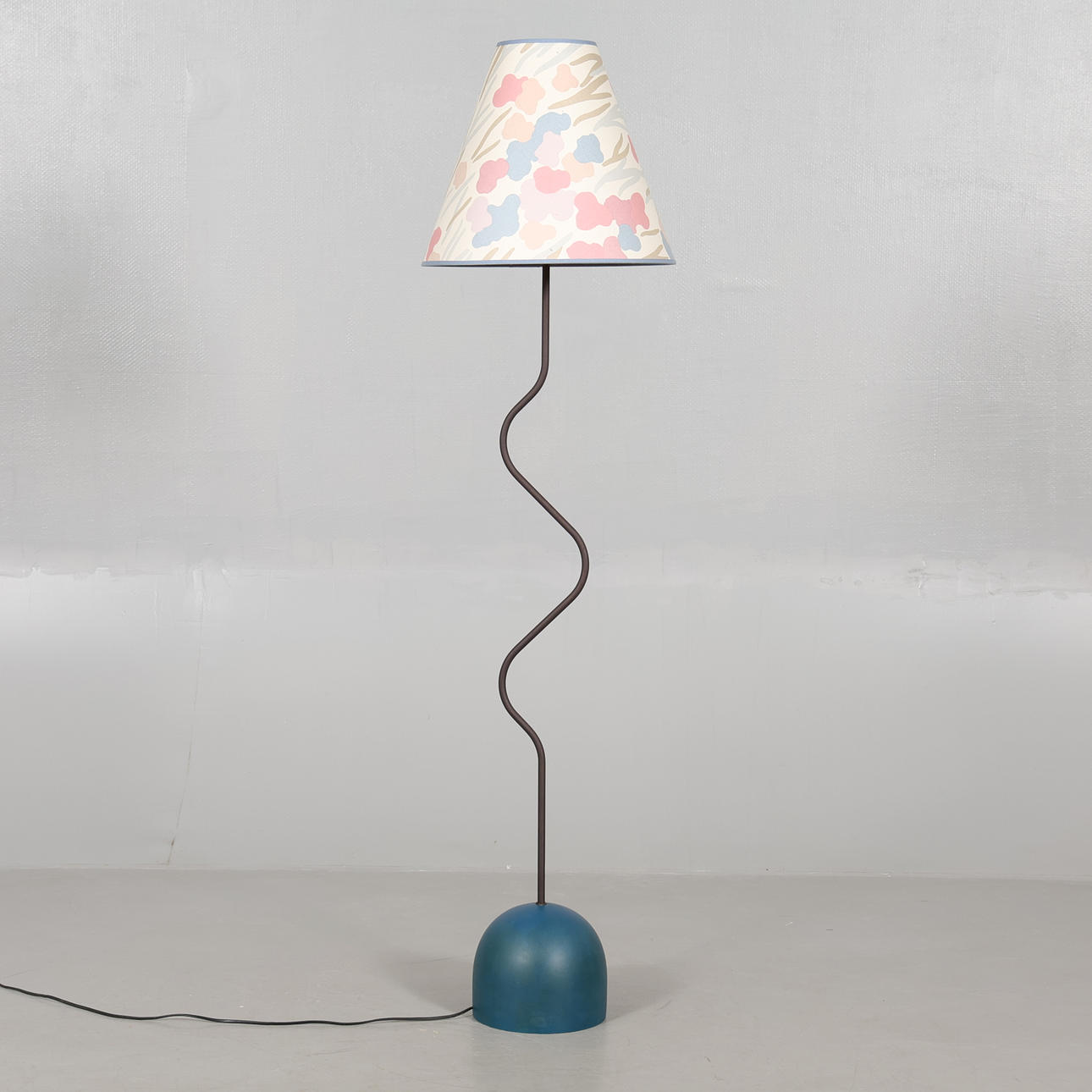 FLOOR LAMP, metal/wood.