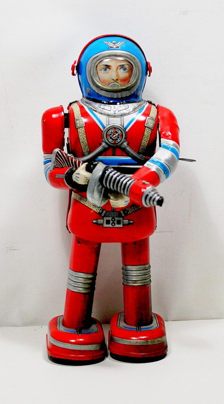 PLÅTLEKSAK, astronaut, Daiya, Japan, ca. 1960.