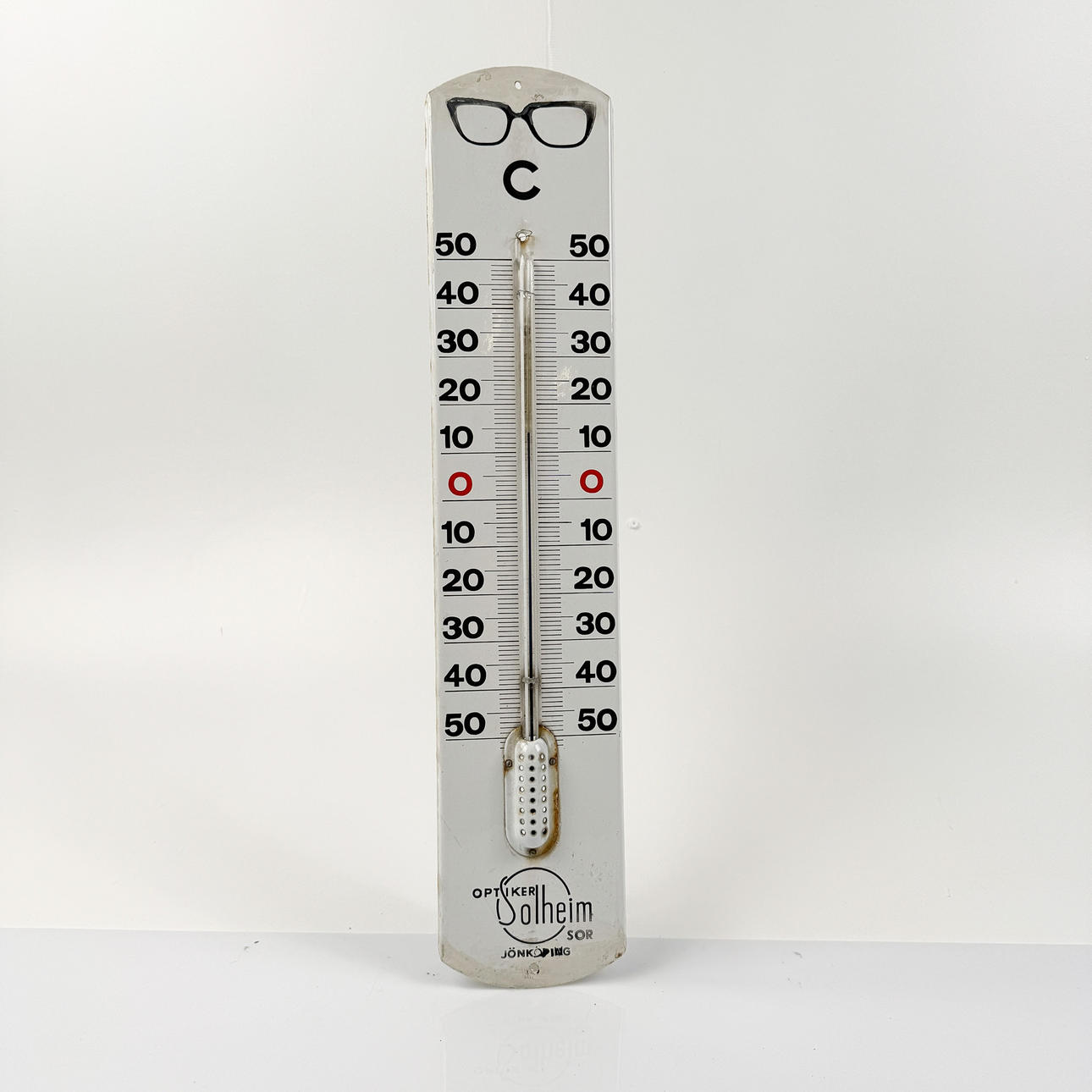 OPTIKER SOLHEIM, termometer, omkring 1900-talets mitt.