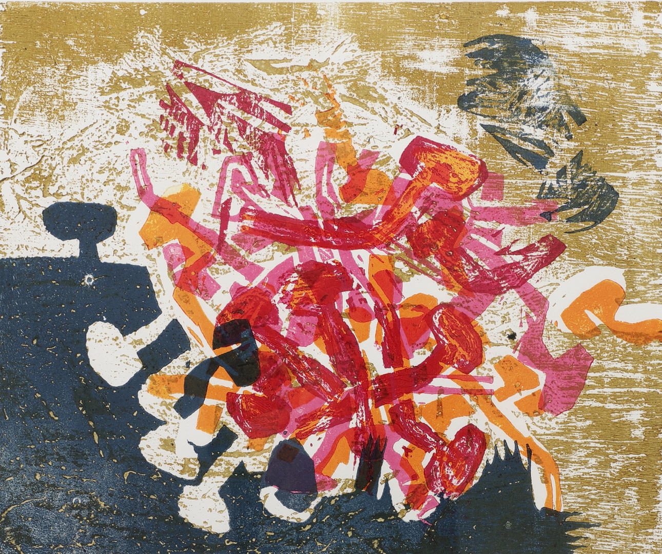 VIDE JANSSON. “Rust nails”, lithograph in colours, signed and numbered 6-60.