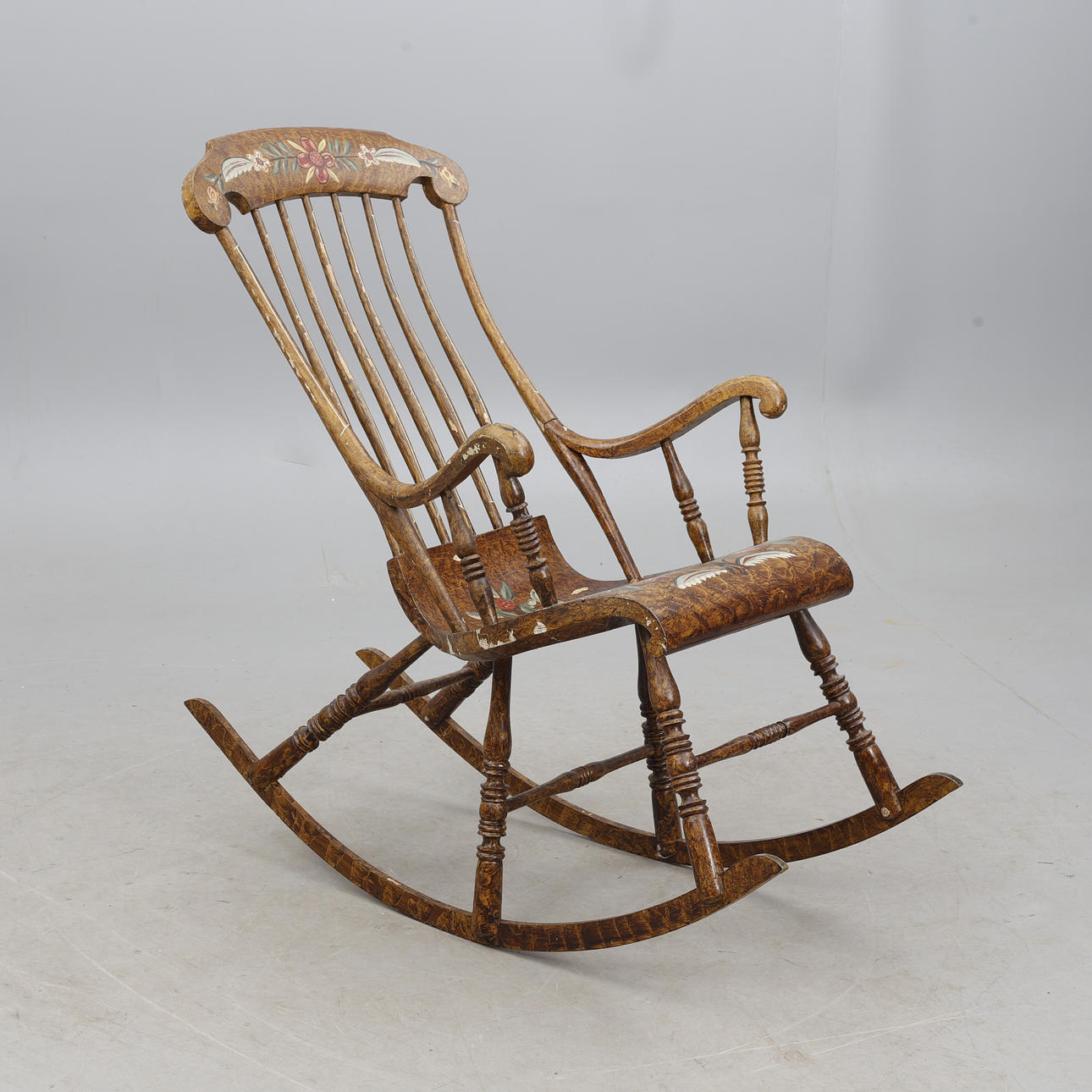 Rocking chair, painted.