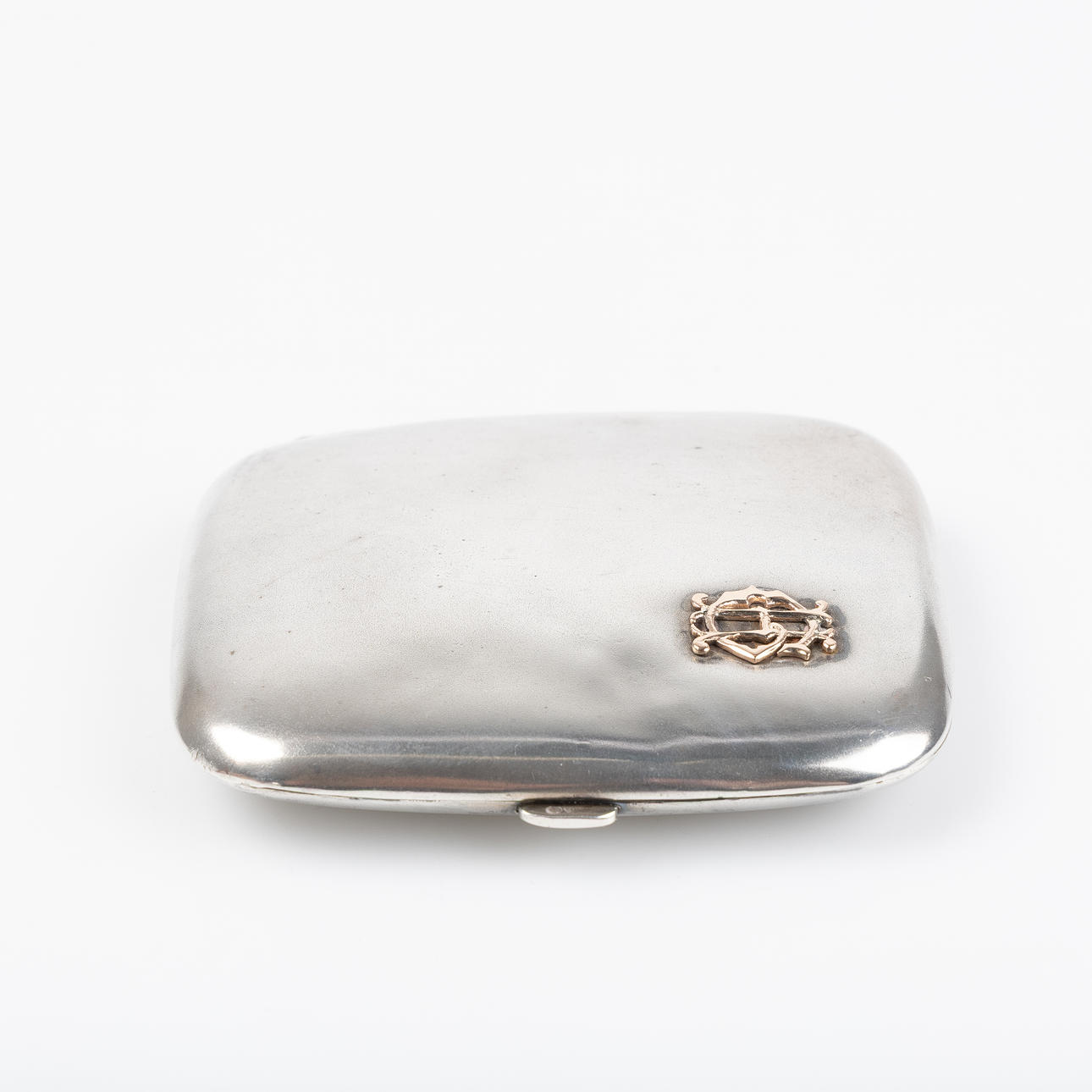 CIGATTETUI, silver, monogram in 14K gold.