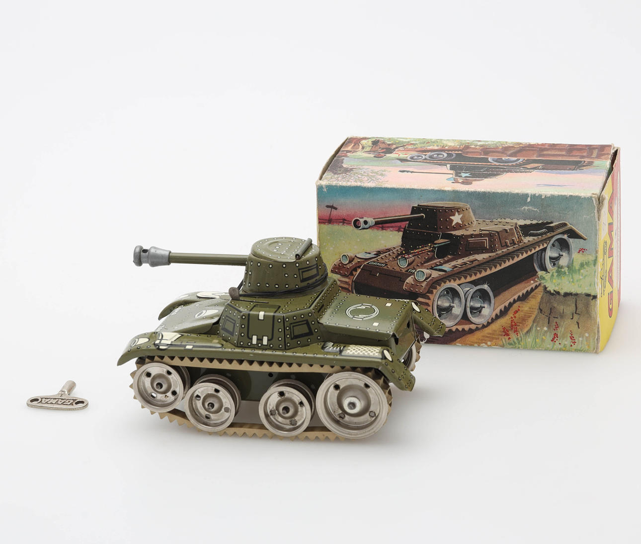GAMA TANK, stridsvagn, med originalbox, Western Germany, 1900-talets ...