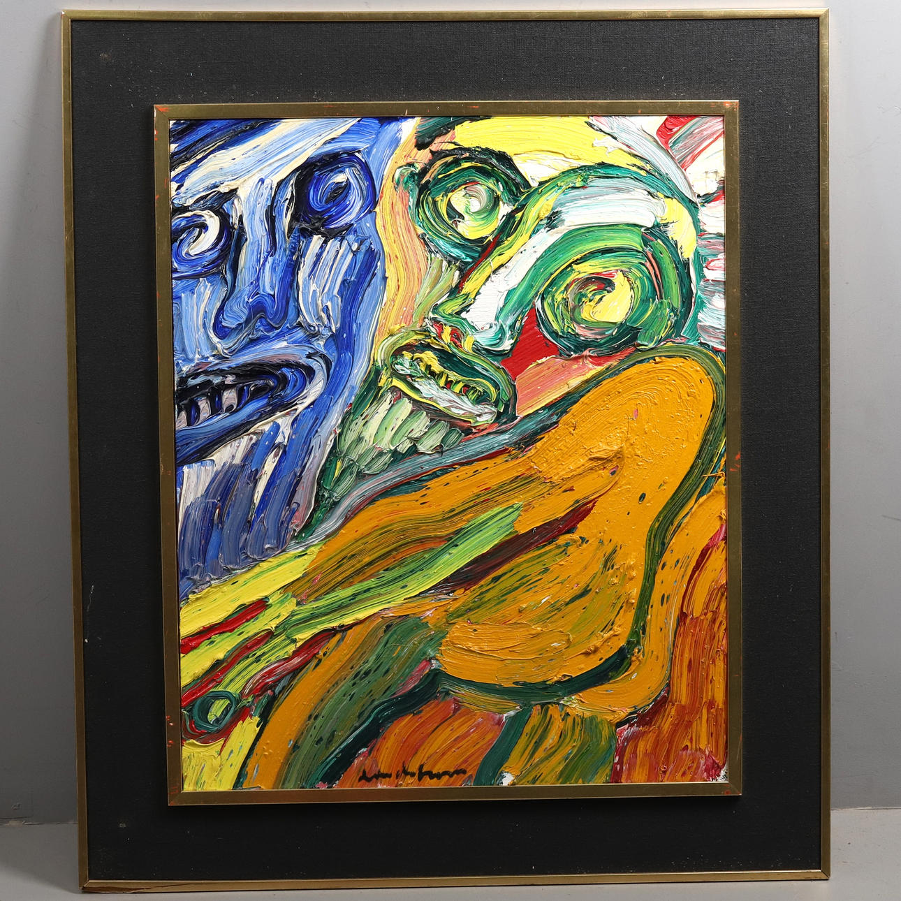 BENGT LINDSTRÖM. OIL ON CANVAS, signed, untitled.