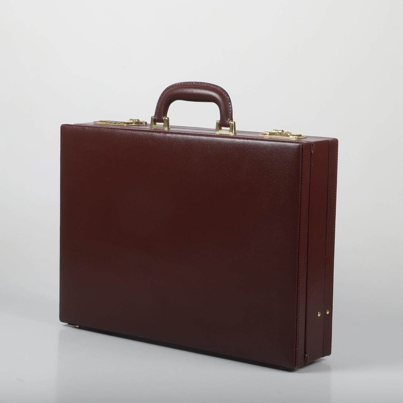 A leather briefcase, Presto, 20th century.