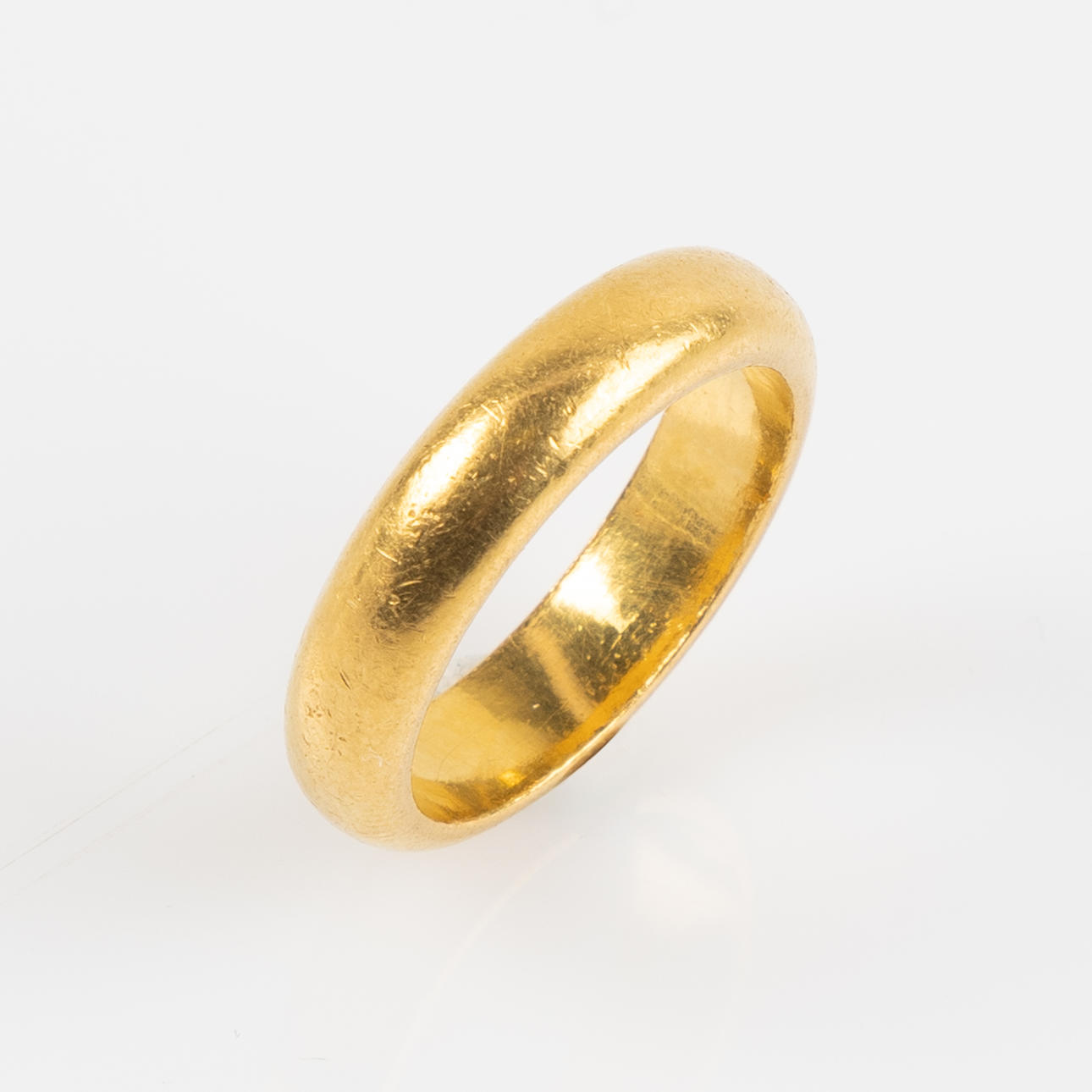 ANTIK RING, 23K, guld. Kristianstad 1916.