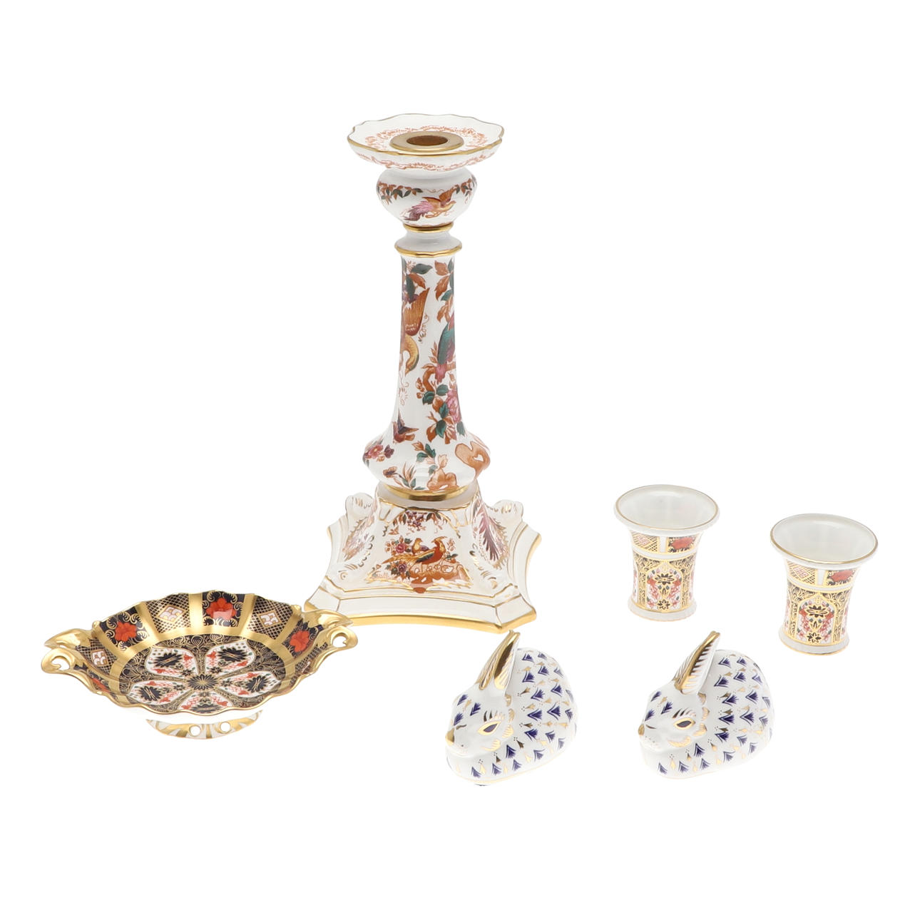 ROYAL CROWN DERBY IMARI & OTHER ITEMS.