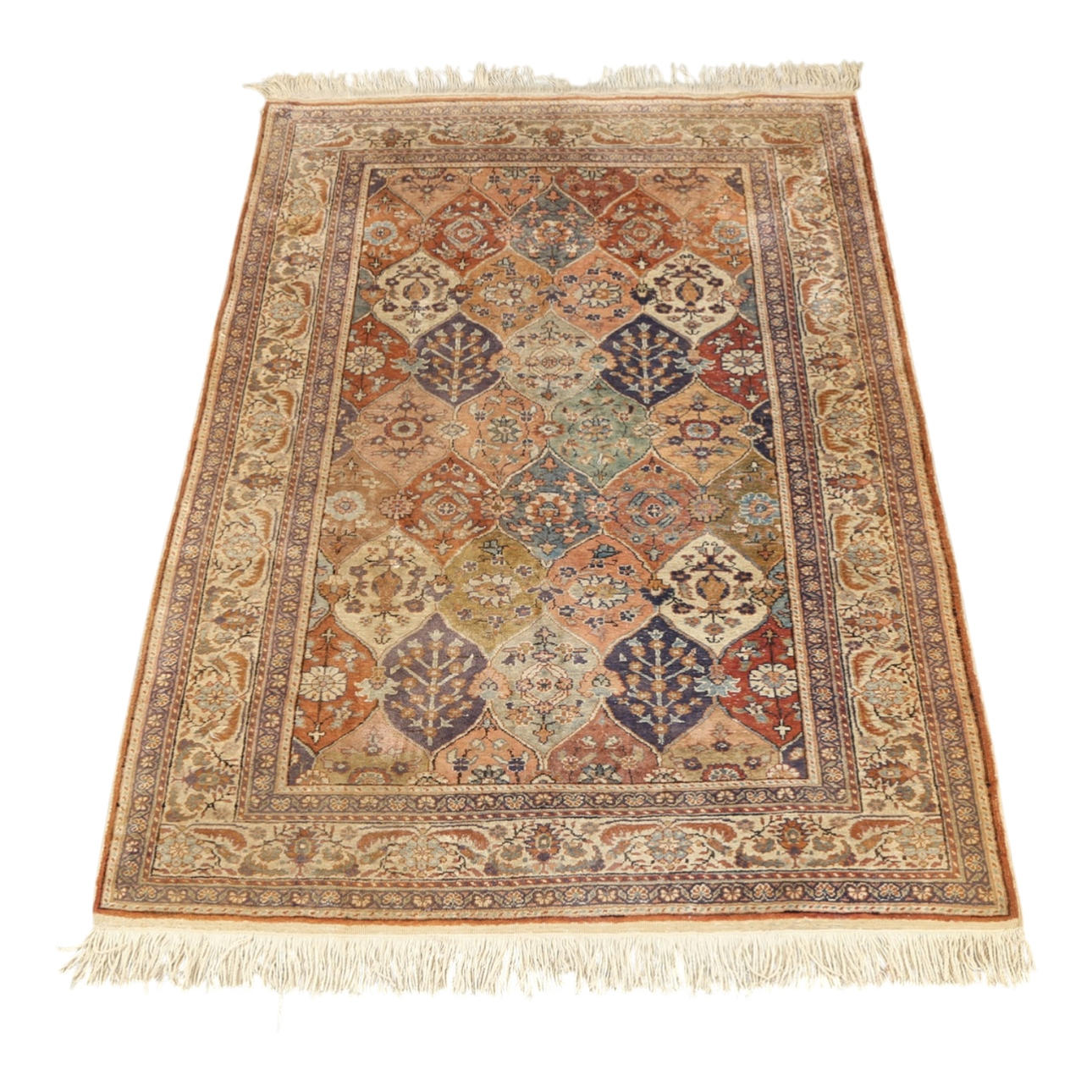 Persisk tæppe, uld på bomuld, 180 x 118 cm.