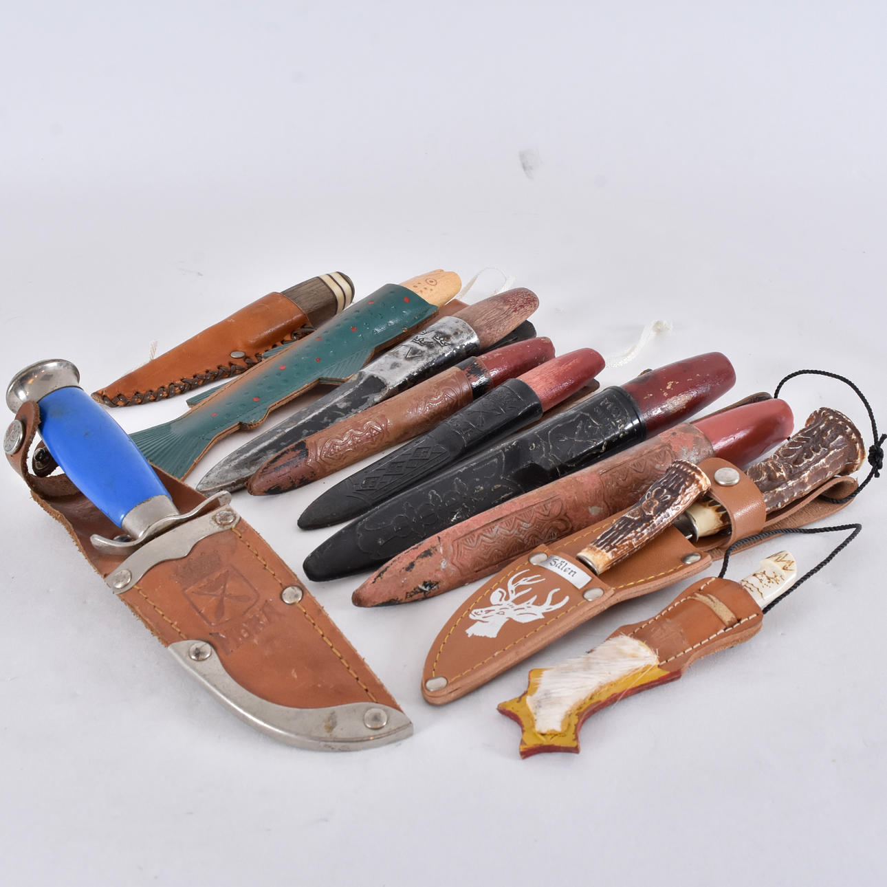 BATCH KNIVES, 10 pieces, blah Mora.