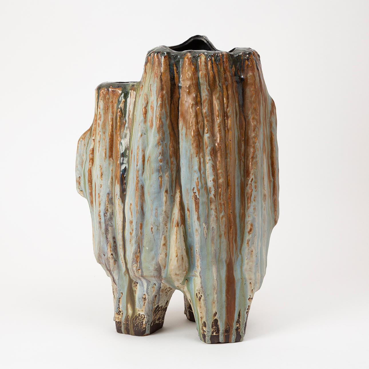 HELMUT SCÄFFENACKER. Floor vase, "Mandrake", Studio Ulm.