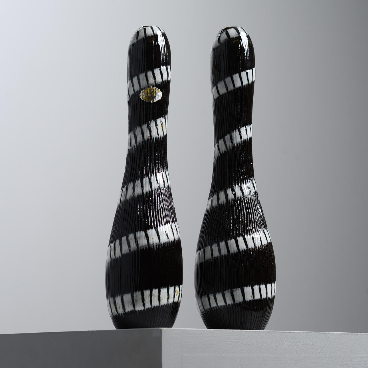 INGRID ATTERBERG. Two vases, model 2164, Upsala-Ekeby, 1954-56.