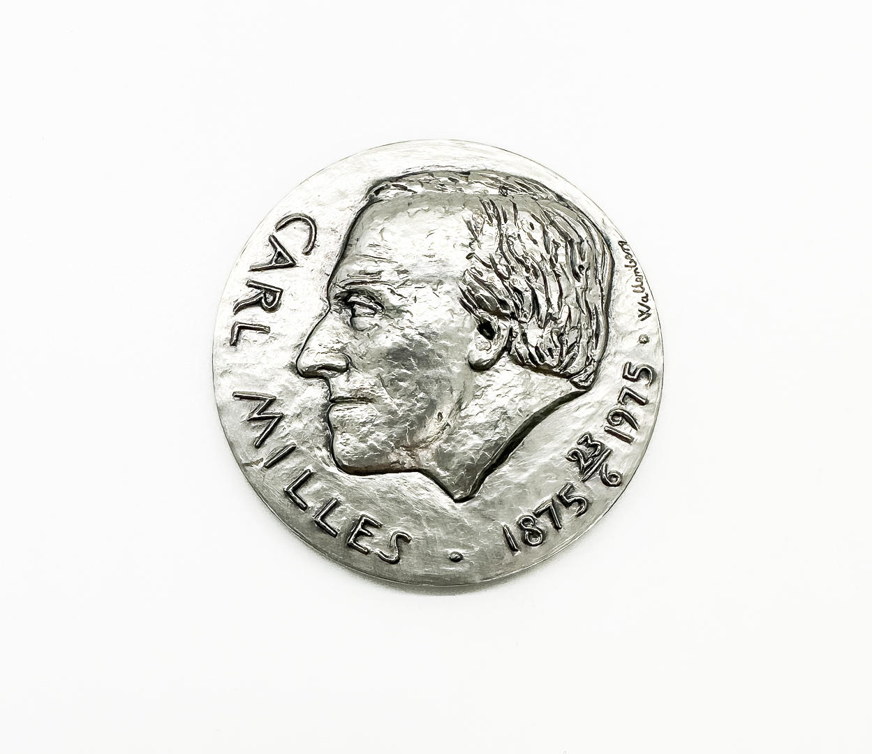 MEDAL, “Carl Milles”, Sterling Silver, numbered.